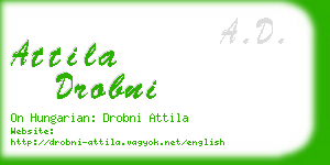 attila drobni business card